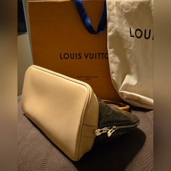 Authentic Beautiful EUC Louis Vuitton Alma Brown Monogram Bag WITH Dust Bag - Picture 4 of 12